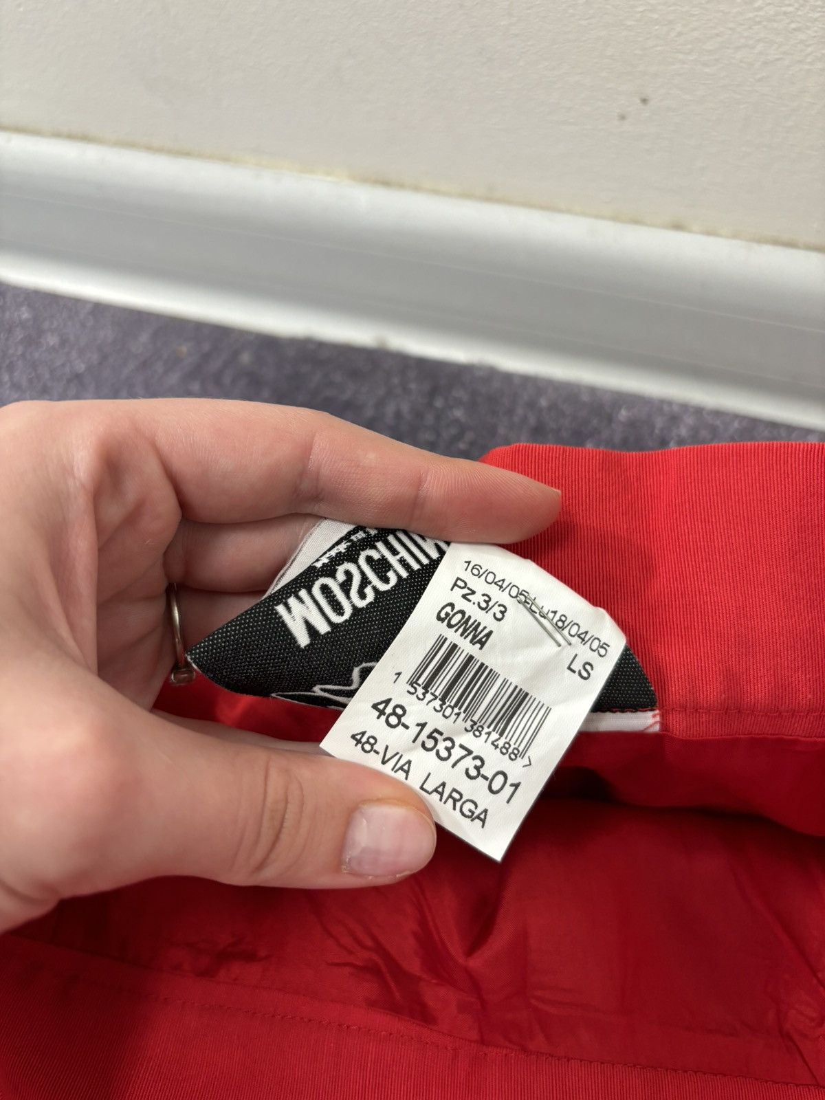 Moschino Moschino Cheap And Chic Red Luxury Straight Pencil Skirt Size 34" / US 12 / IT 48 - 11 Thumbnail