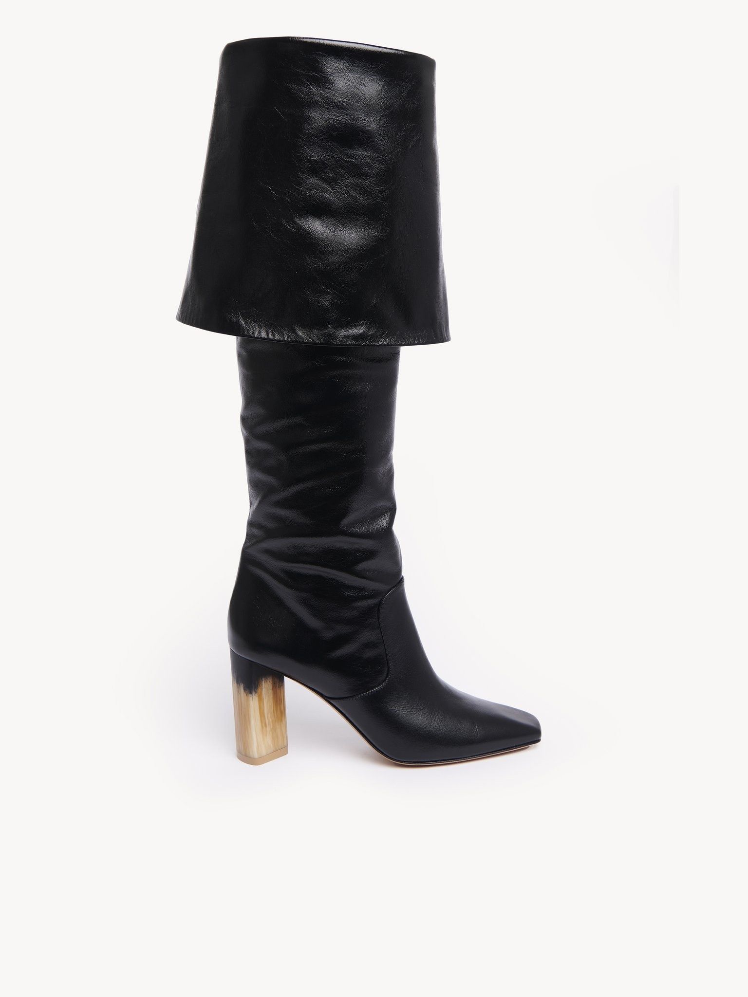 Chloe o1loc1c11125 Georgia Heeled Boots in Black Size US 7 / IT 37 - 1 Thumbnail