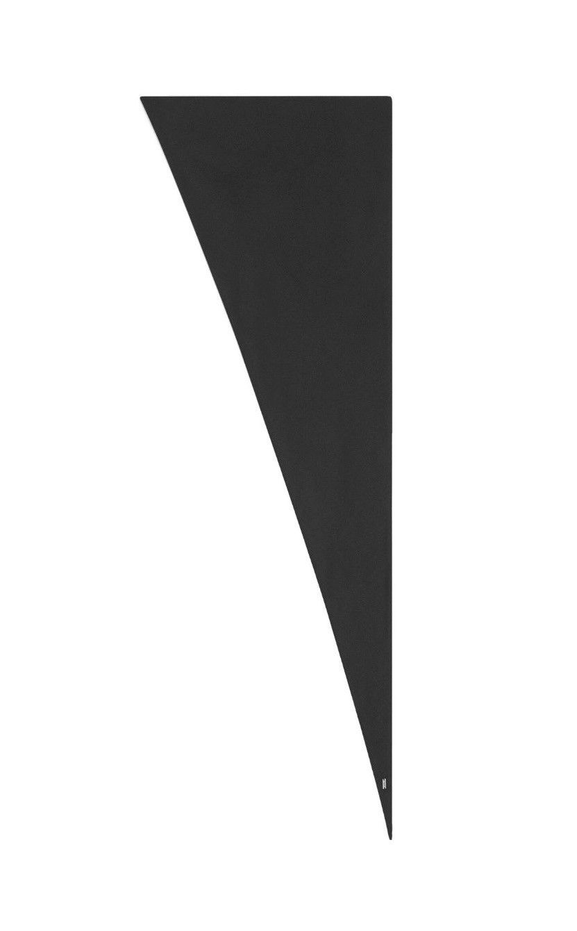 Saint Laurent Paris Black Silk Triangle Scarf Size ONE SIZE - 1 Thumbnail