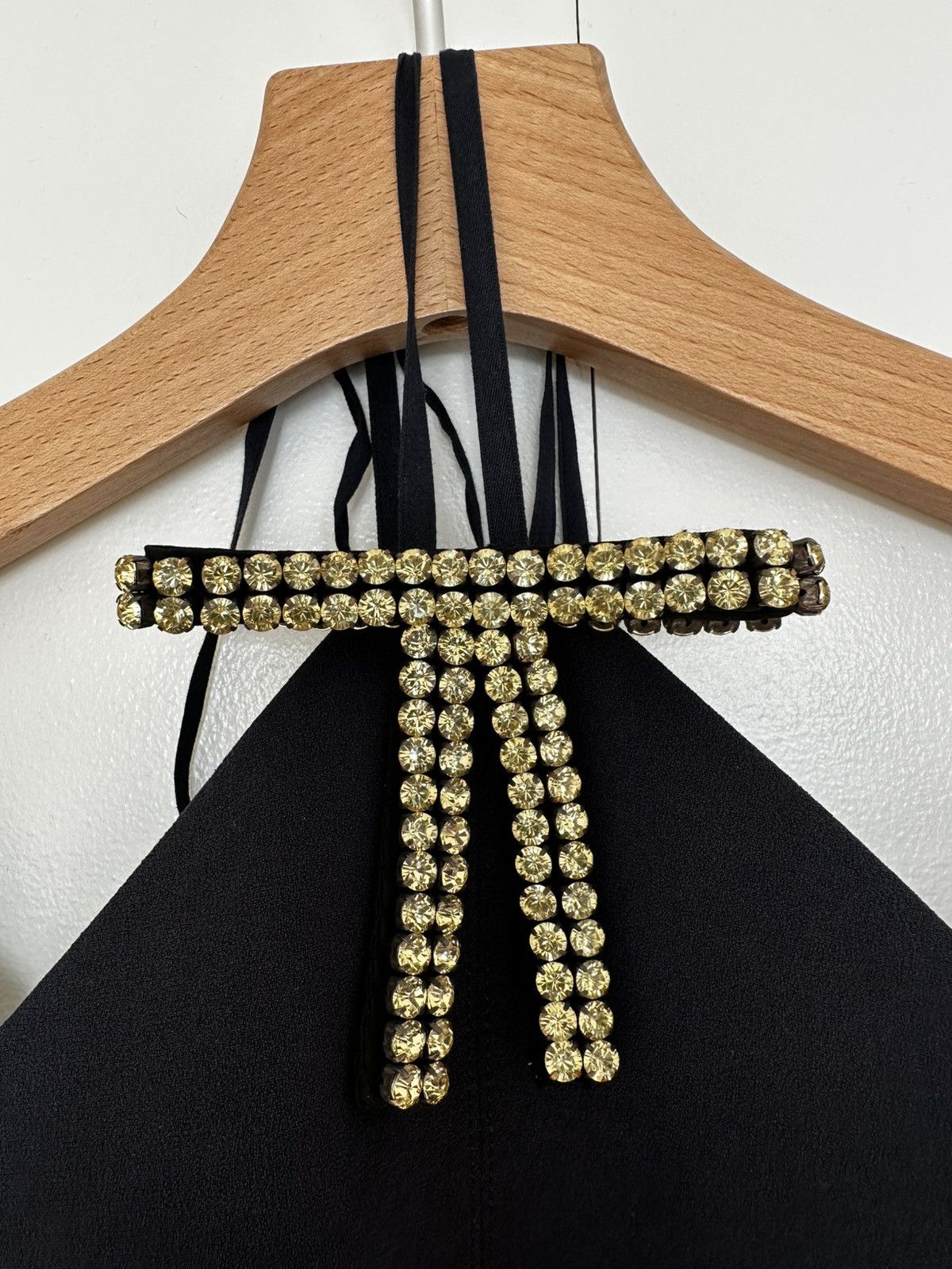 Marni Marni crystal-bow bonded-crepe dress Size ONE SIZE - 8 Thumbnail