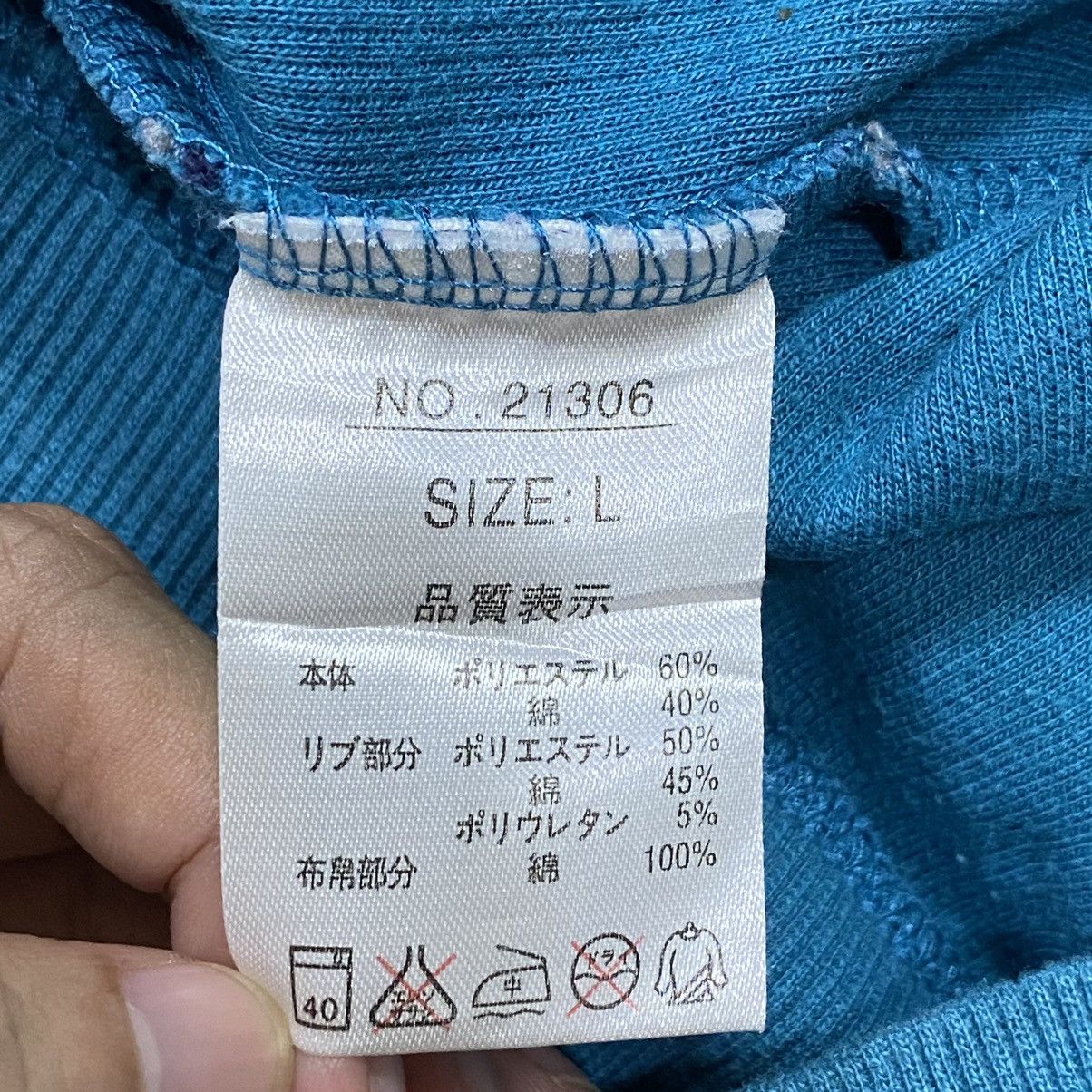 Designer × Japanese Brand × Kansai Yamamoto KANSAI YAMAMOTO Up To Your Striped Half Zipper Sweatshirt Size US L / EU 52-54 / 3 - 10 Thumbnail