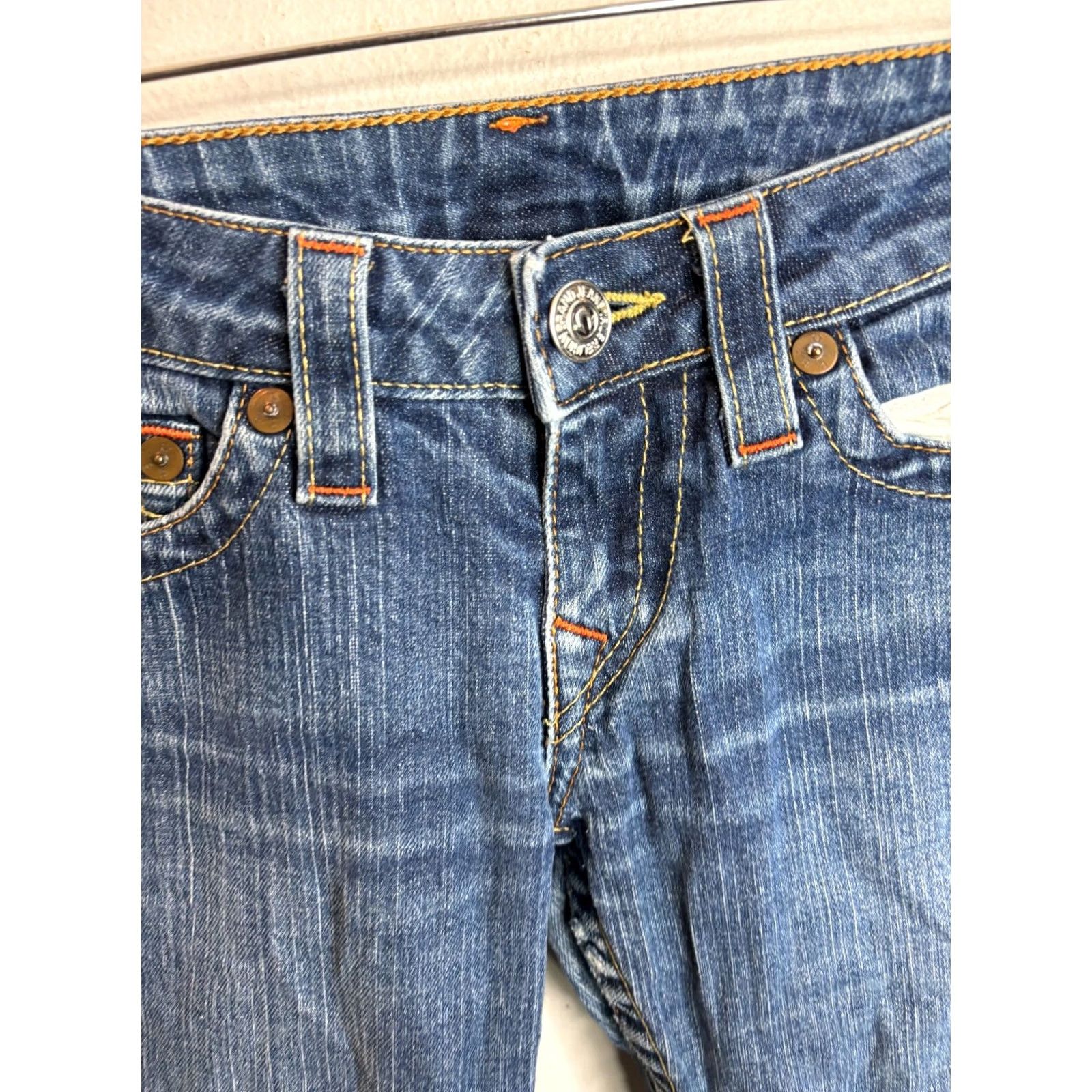 True Religion VINTAGE True Religion Johnny Jeans Women's Size 27 USA Made Dark Blue Size 27" / US 4 / IT 40 - 6 Thumbnail