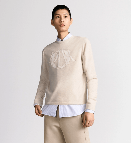 Dior o1w1db11025 513M66 Dior Charm Sweater in Beige Size US M / EU 48-50 / 2 - 3 Thumbnail