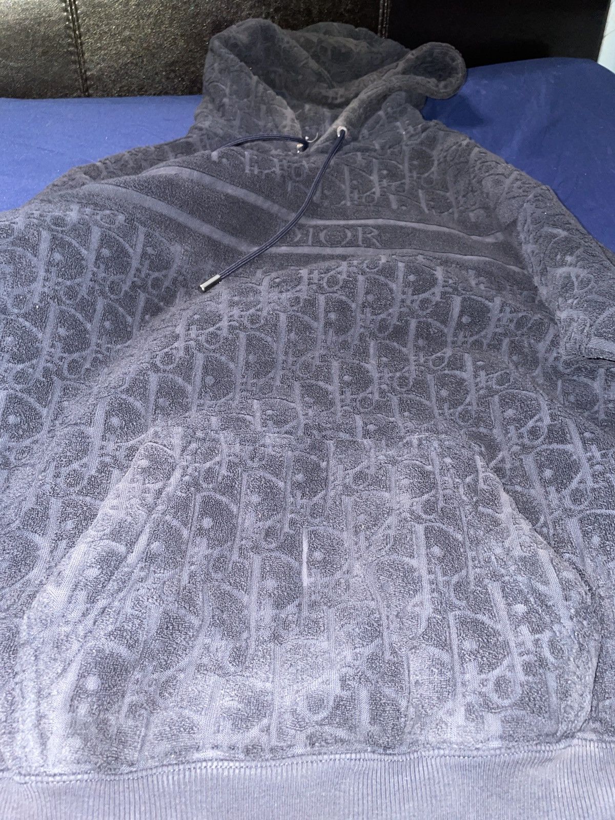 Designer × Dior Navy Dior towel hoodie Size US XS / EU 42 / 0 - 1 Thumbnail