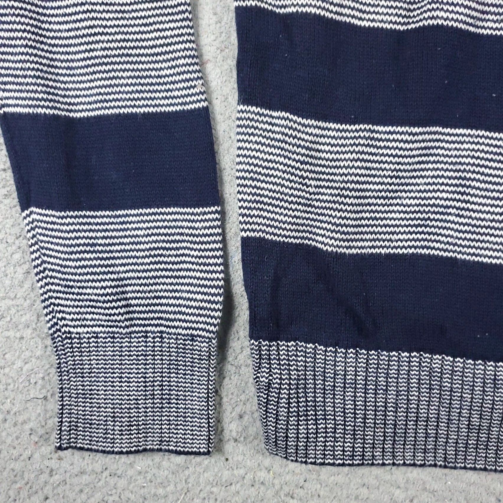Tommy Hilfiger Tommy Hilfiger Sweater Mens Large Blue Striped Crew Neck Pullover Cotton Regular Fit Size US L / EU 52-54 / 3 - 3 Thumbnail