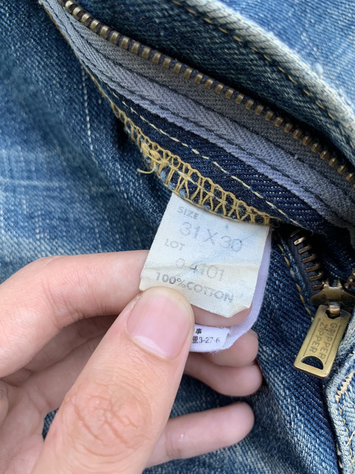 Lee Vintage Lee Raiders Selvedge Rusty Distressed Denim Size US 32 / EU 48 - 15 Thumbnail