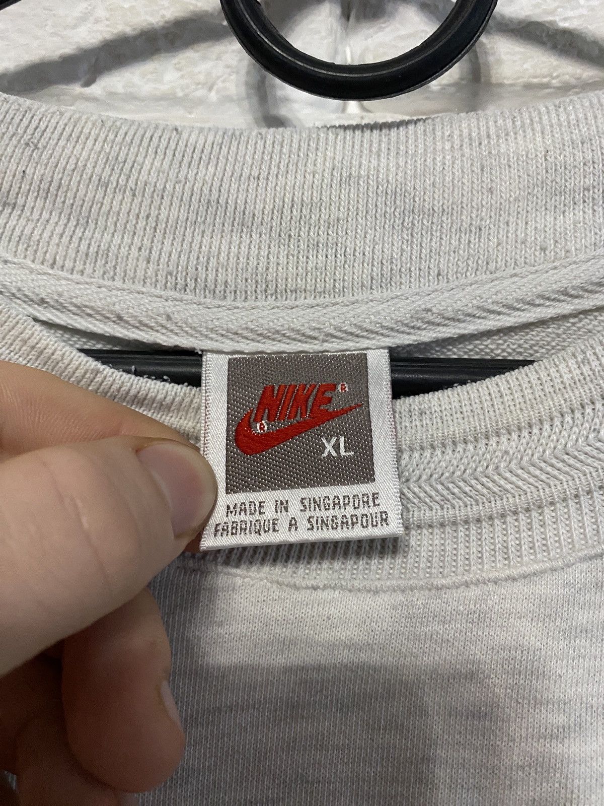 Nike × Vintage Rare Vintage Nike Sweatshirt 80’s Big Logo Size US XL / EU 56 / 4 - 6 Thumbnail