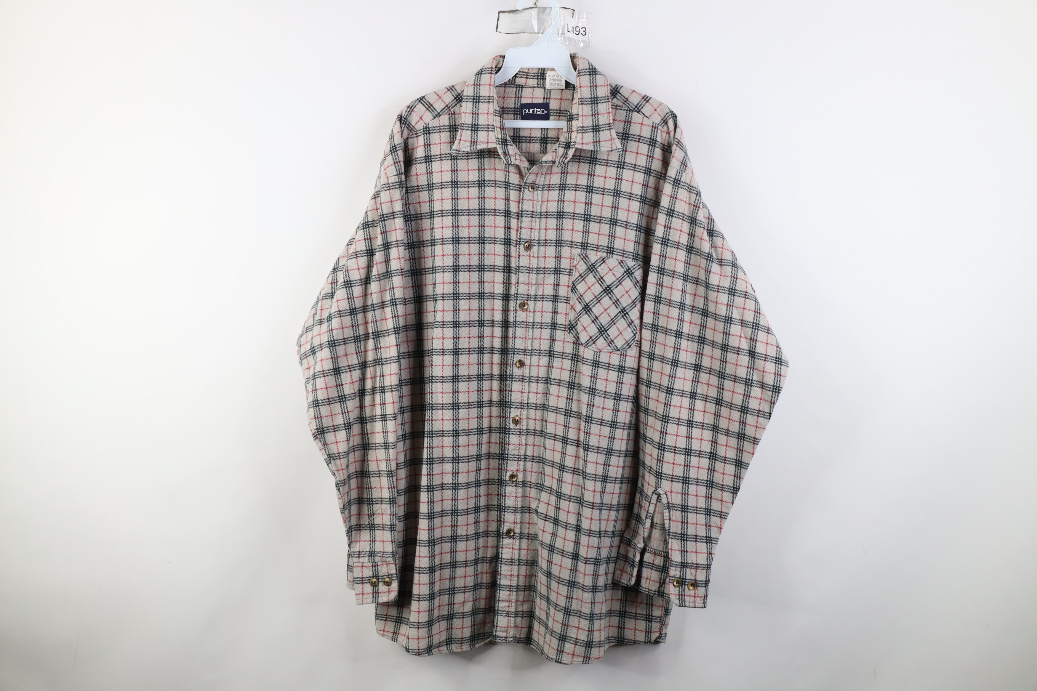 Vintage Vintage 90s Streetwear Collared Button Shirt Plaid Cotton Size US XL / EU 56 / 4 - 1 Thumbnail