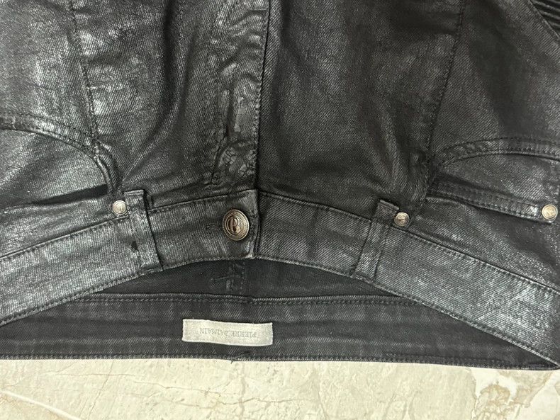 Balmain Balmain Black Coated Jeans by Pierre Balmain-2507 Size US 31 - 4 Thumbnail