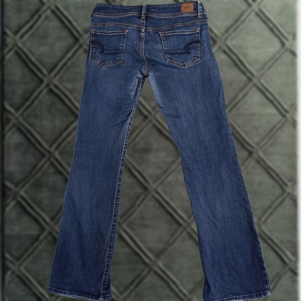 American Eagle Outfitters American Eagle Womens Skinny Jeans Size 8 Blue Super Stretch Original Boot Size 30" / US 8 / IT 44 - 1 Thumbnail
