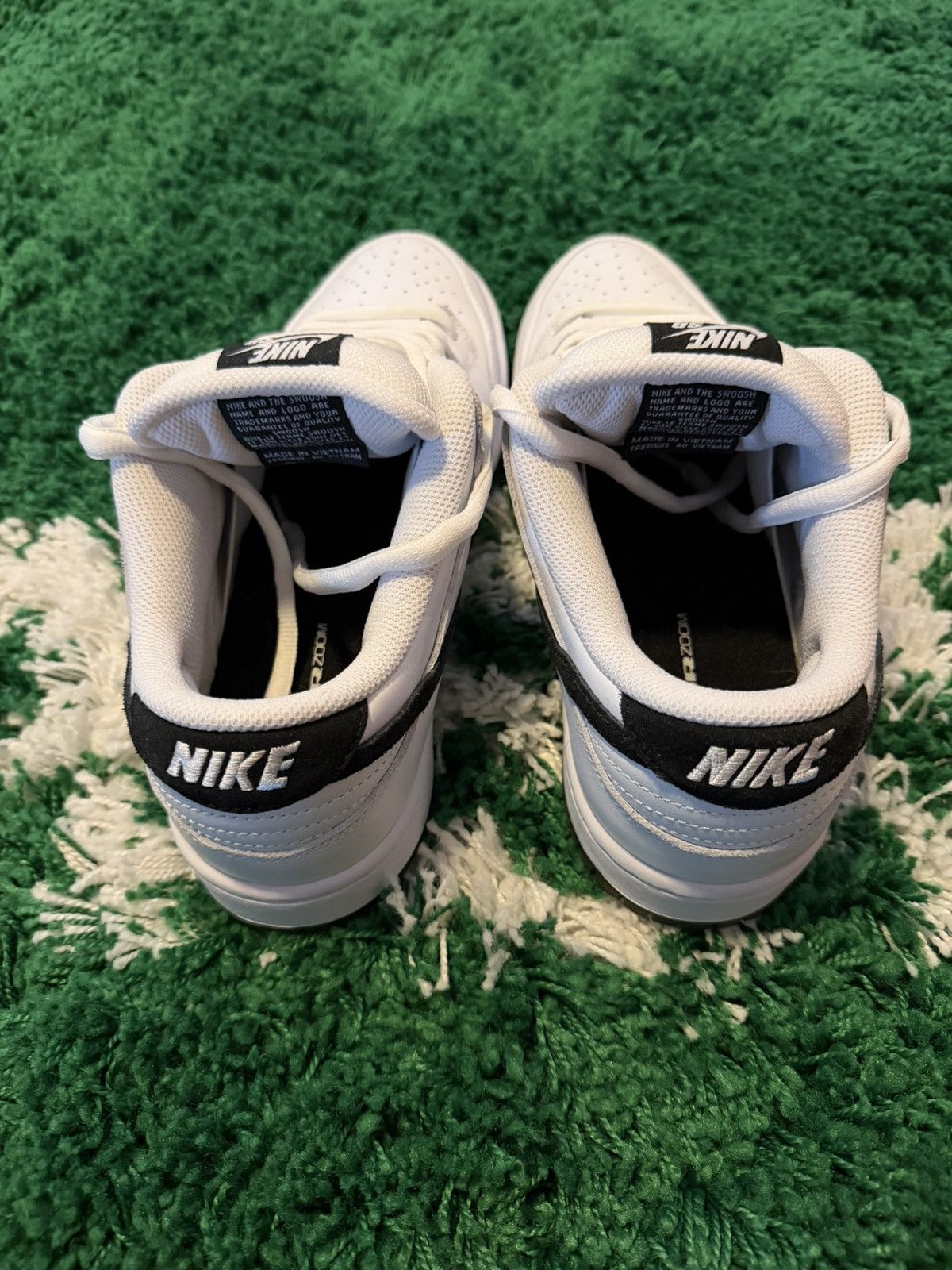 Nike Nike SB Dunk Low Pro White Black 11 Size US 11 / EU 44 - 5 Thumbnail