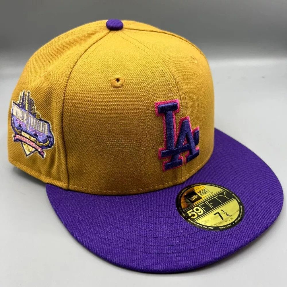 New Era Los Angeles LA Dodgers Hat Men 7 1/4 59Fifty New Era Fitted Size ONE SIZE - 1 Thumbnail