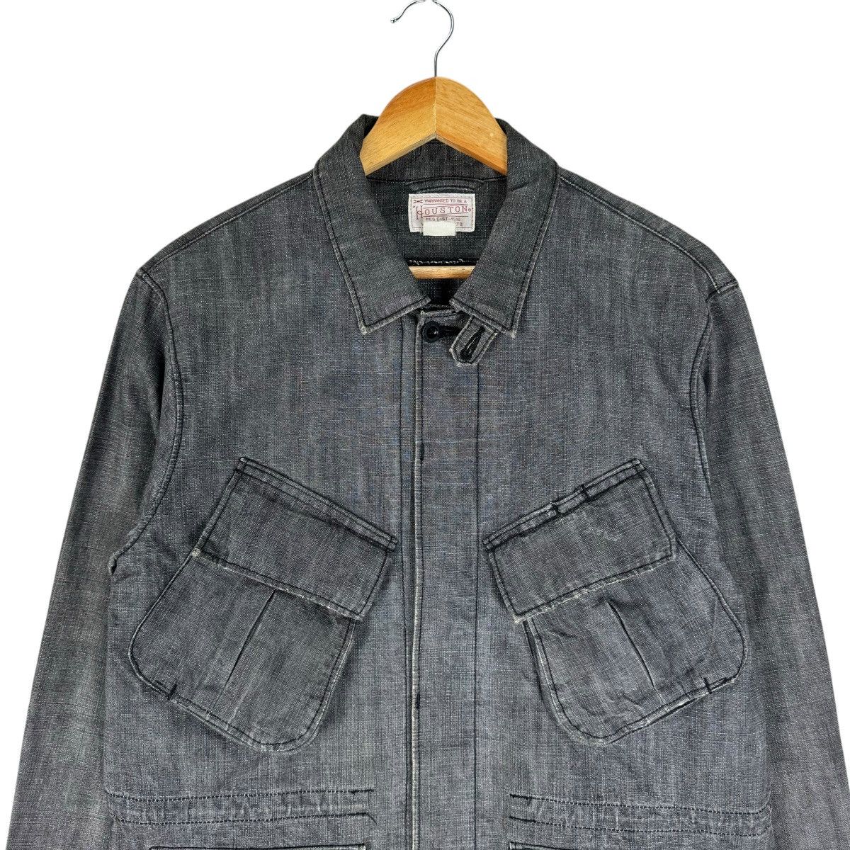 Vintage ☀️HOUSTON RIPSTOP MULTI POCKET POPLIN JACKET Size US L / EU 52-54 / 3 - 4 Thumbnail