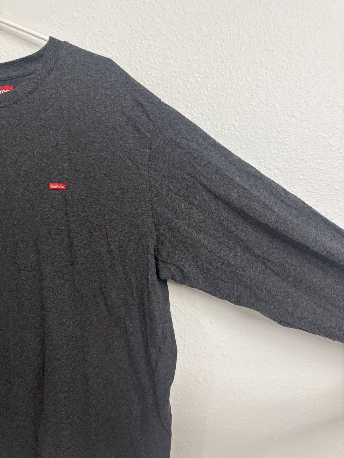 Supreme Supreme Small Box Logo Long Sleeve Grey Size US XL / EU 56 / 4 - 5 Thumbnail