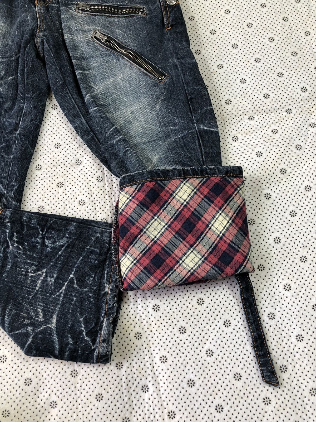 Hysteric Glamour × Japanese Brand Nylaus flared bondage jeans Size US 31 - 5 Thumbnail