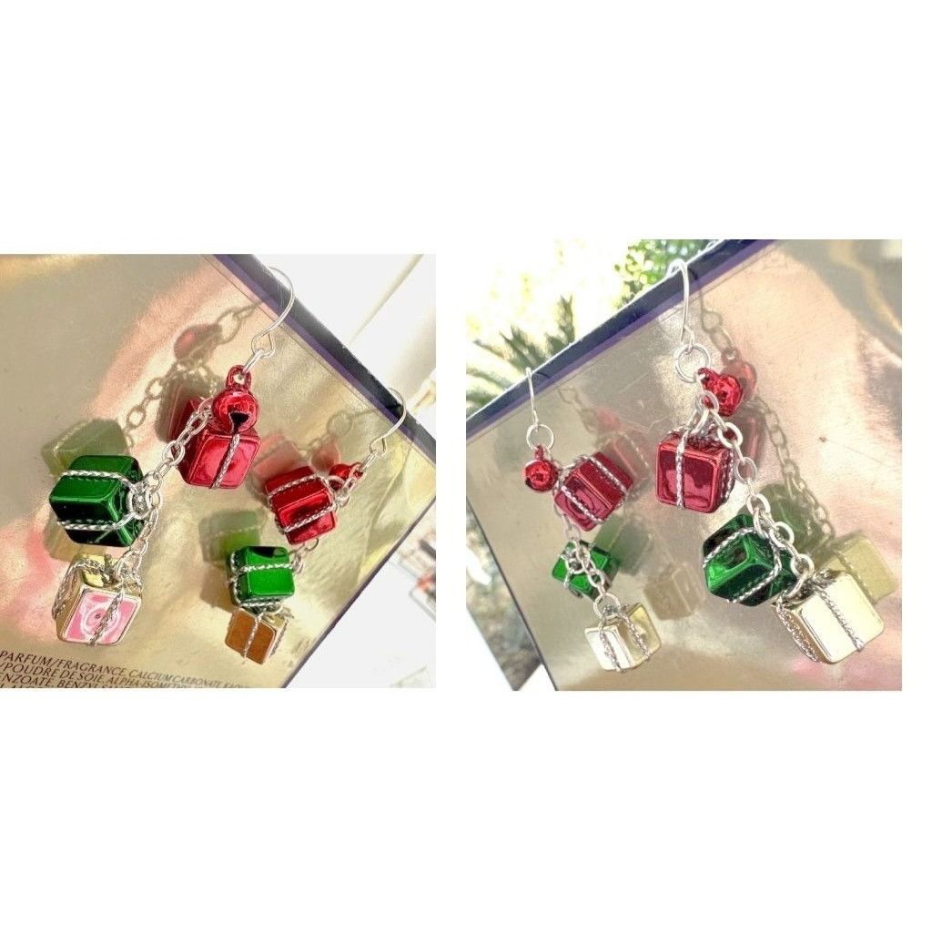 Handmade Christmas Gift Earrings Dangle Hooks New Festive Presents Ho Size ONE SIZE - 10 Thumbnail