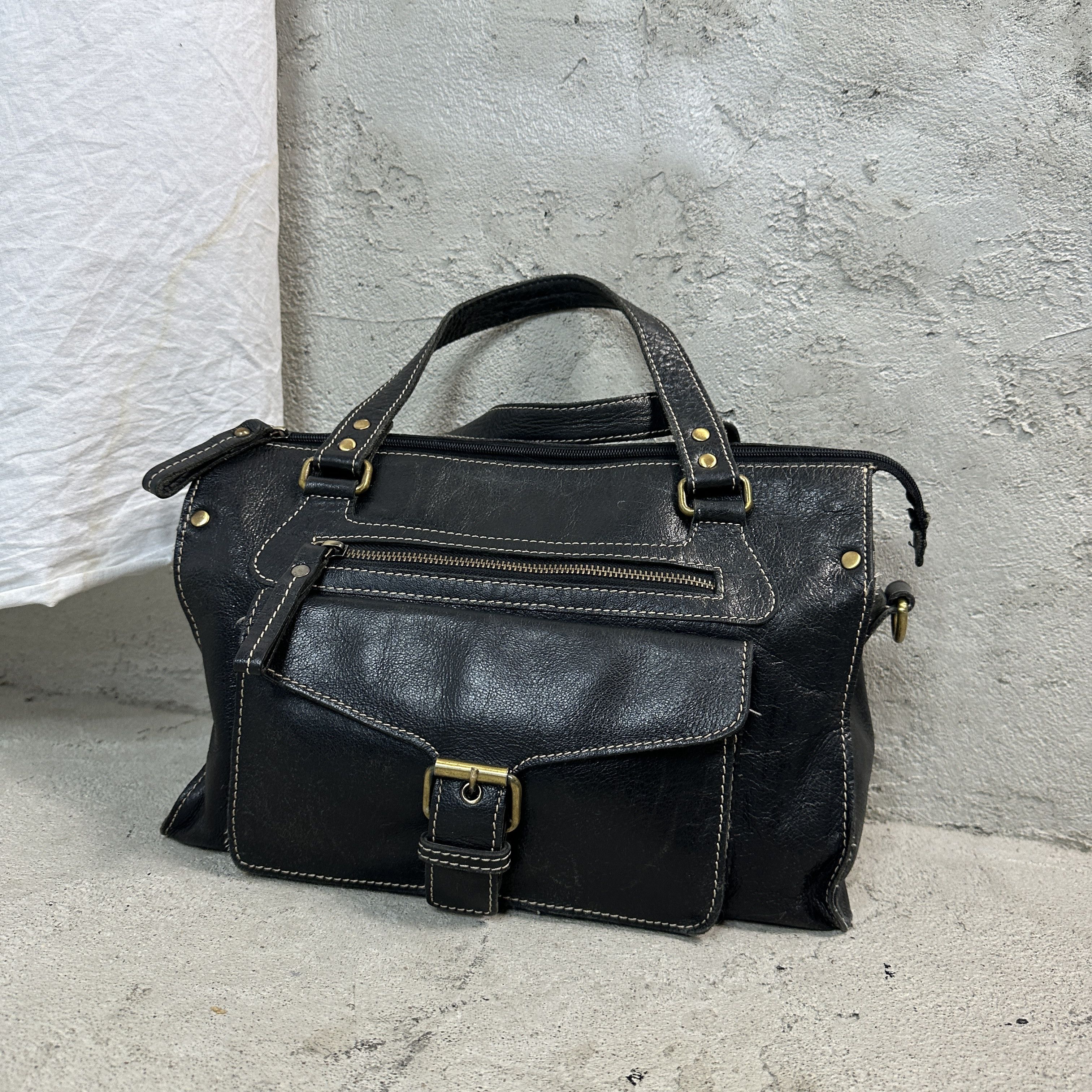Vintage Vintage Leather Bag Size ONE SIZE - 1 Thumbnail