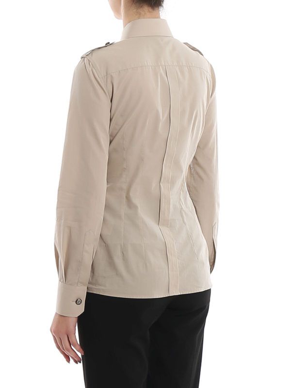 Dolce & Gabbana o1y0925 Solid Color Shirt in Beige Size L / US 10 / IT 46 - 4 Thumbnail