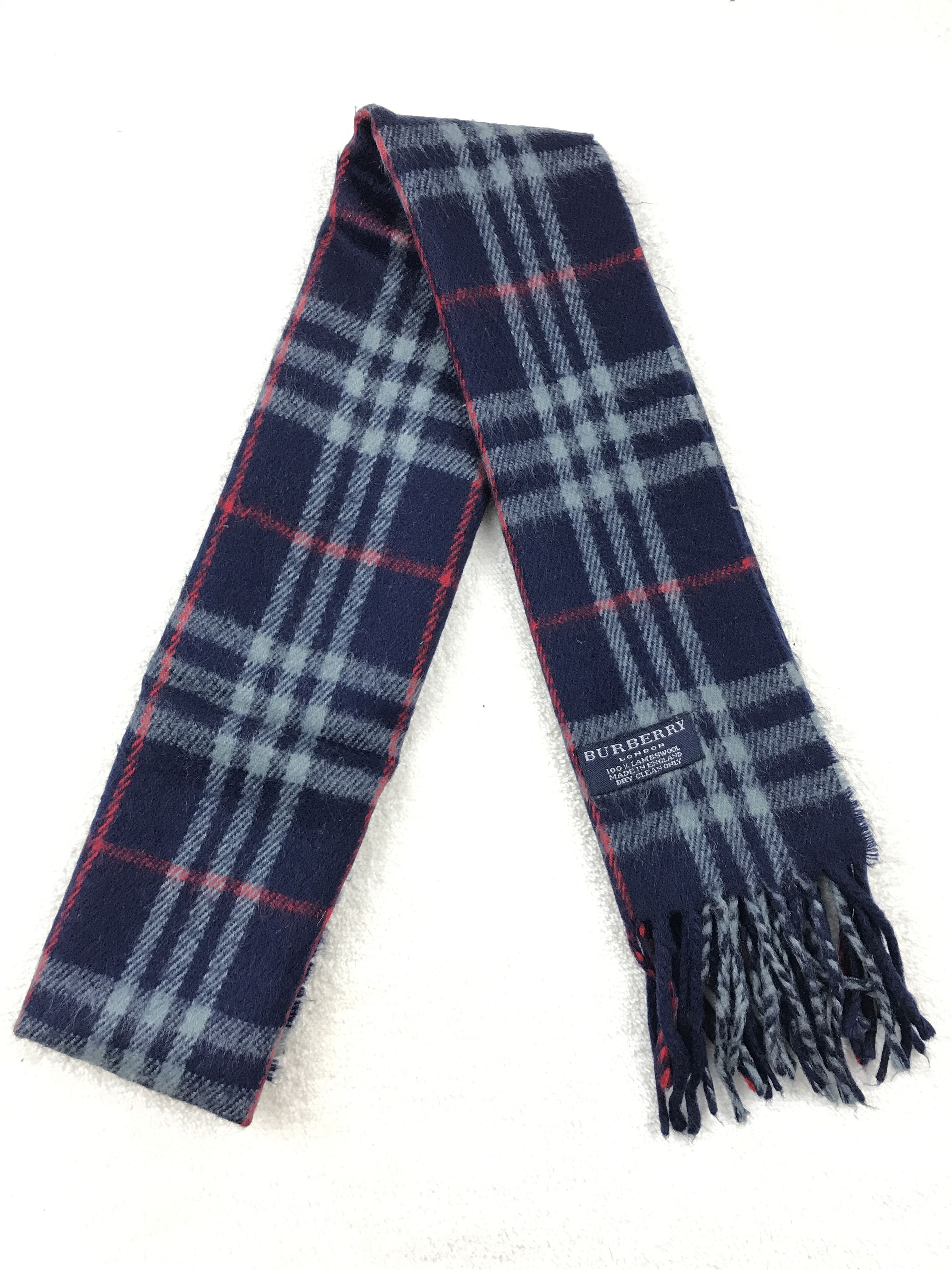 Burberry × Vintage Vintage Burberry Scarf Muffler Wool Cashmere Novacheck Size ONE SIZE - 5 Thumbnail