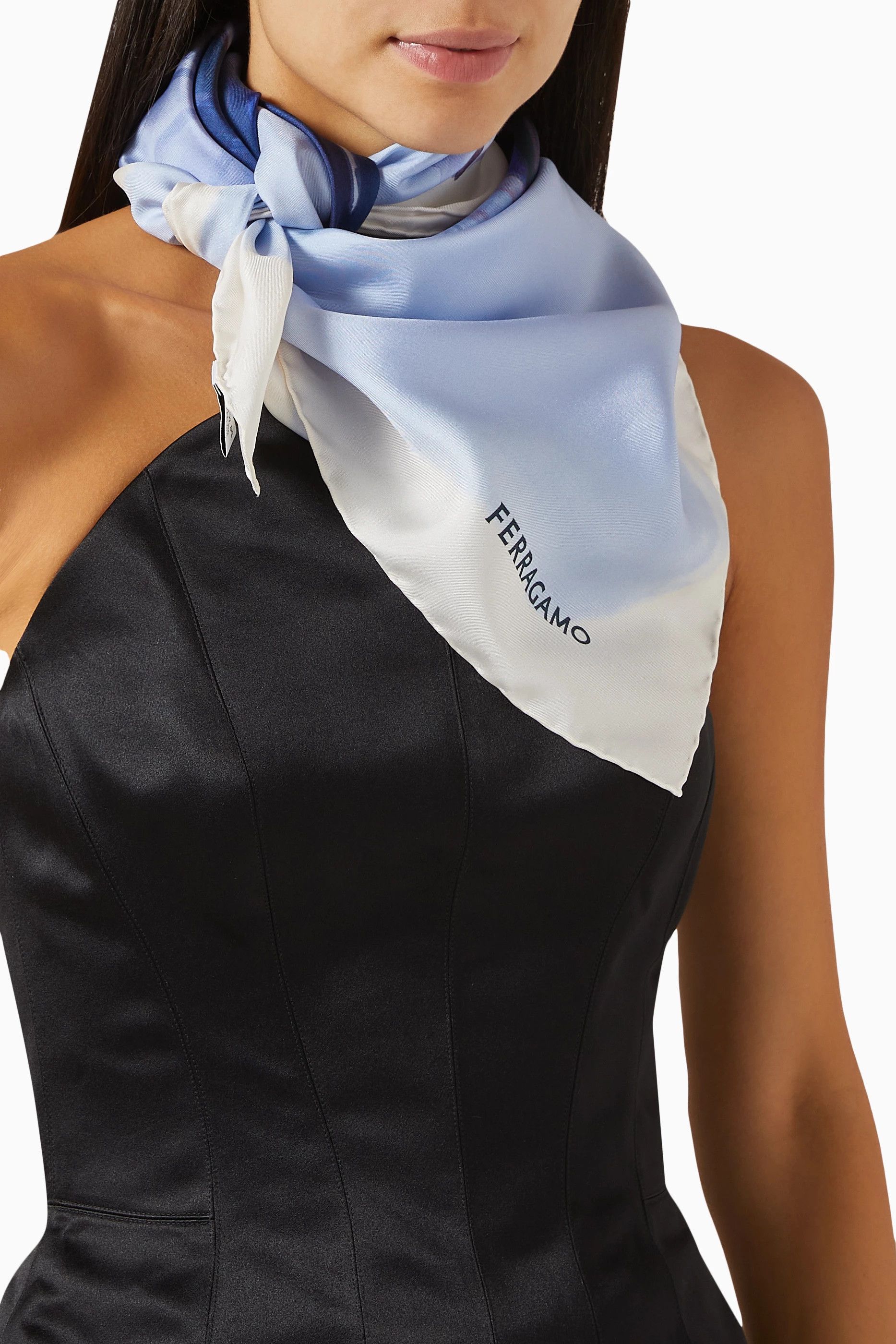 Salvatore Ferragamo o1s1rm1024 Size: 90x90 Cm / Scarf in Multicolor Size ONE SIZE - 2 Thumbnail
