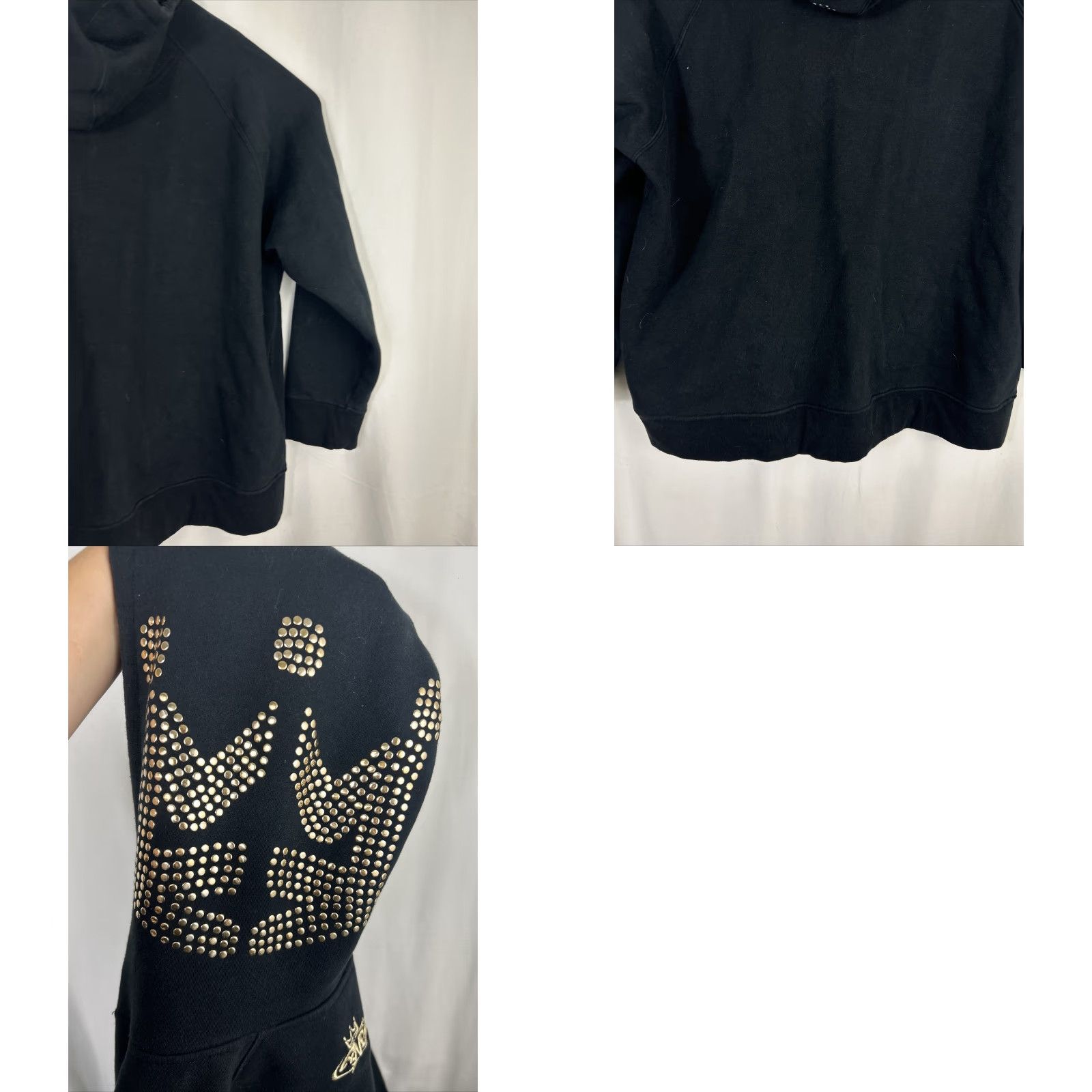 Logo 7 VINTAGE Pnb Nation Black Zip Up Hoodie Sweater Gold Stud Logo Mens XXXL Crown Size US XXL / EU 58 / 5 - 10 Thumbnail
