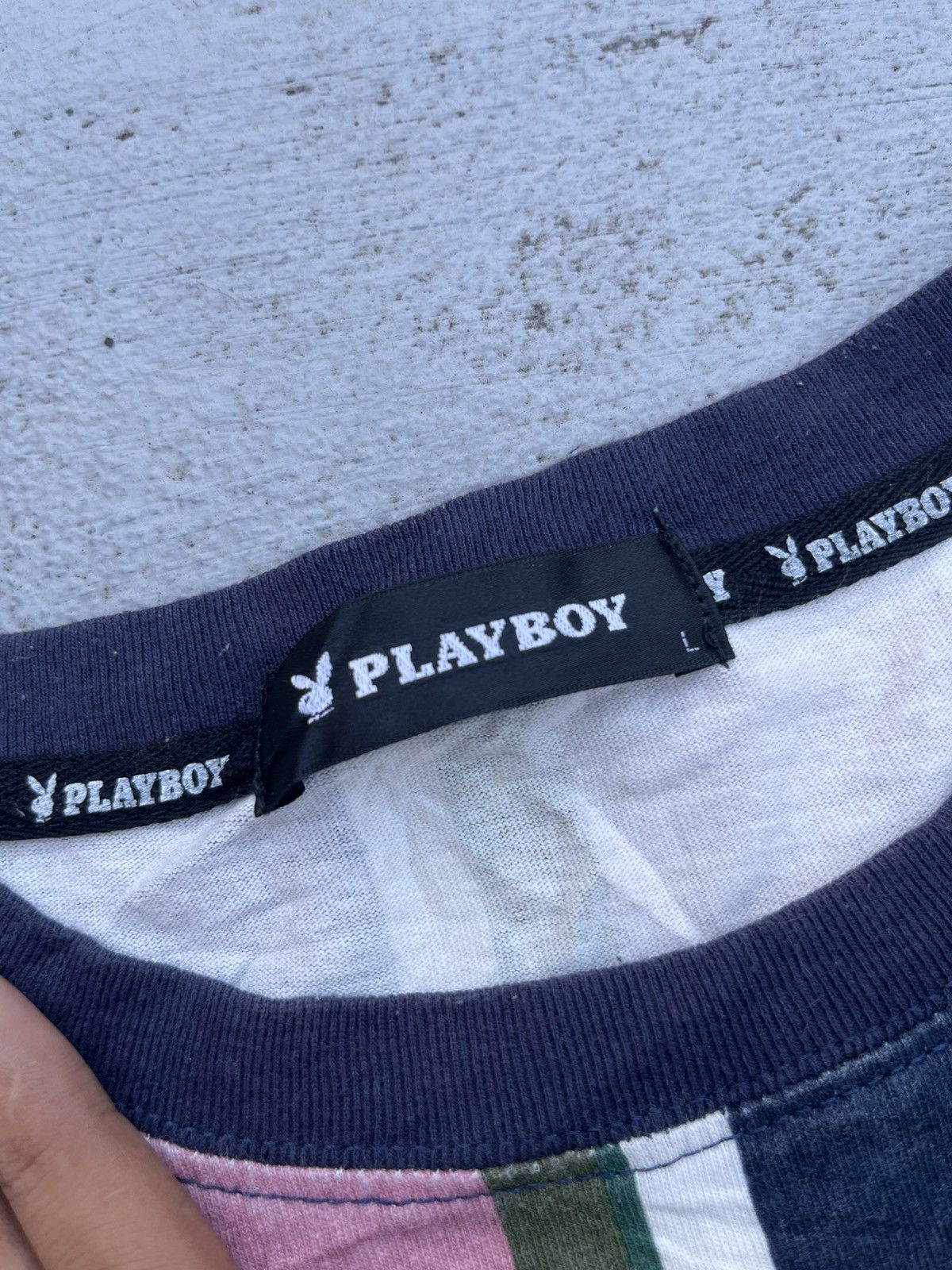 Playboy VINTAGE PLAYBOY STRIPE TEE Size US L / EU 52-54 / 3 - 2 Thumbnail