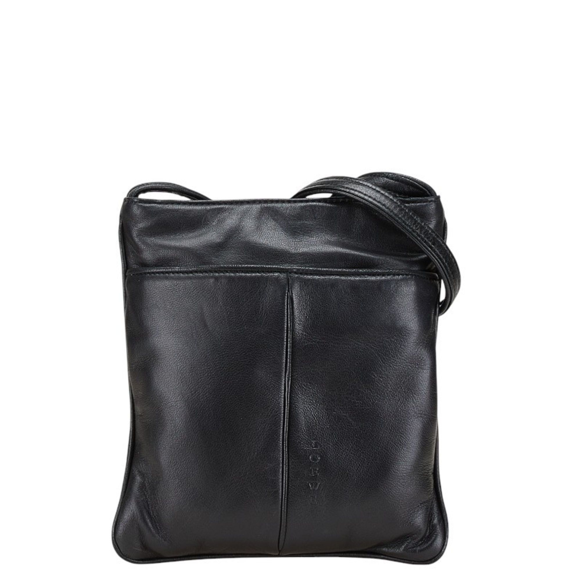 Loewe LOEWE Mini Shoulder Bag Pochette Black Leather Women's Size ONE SIZE - 1 Thumbnail