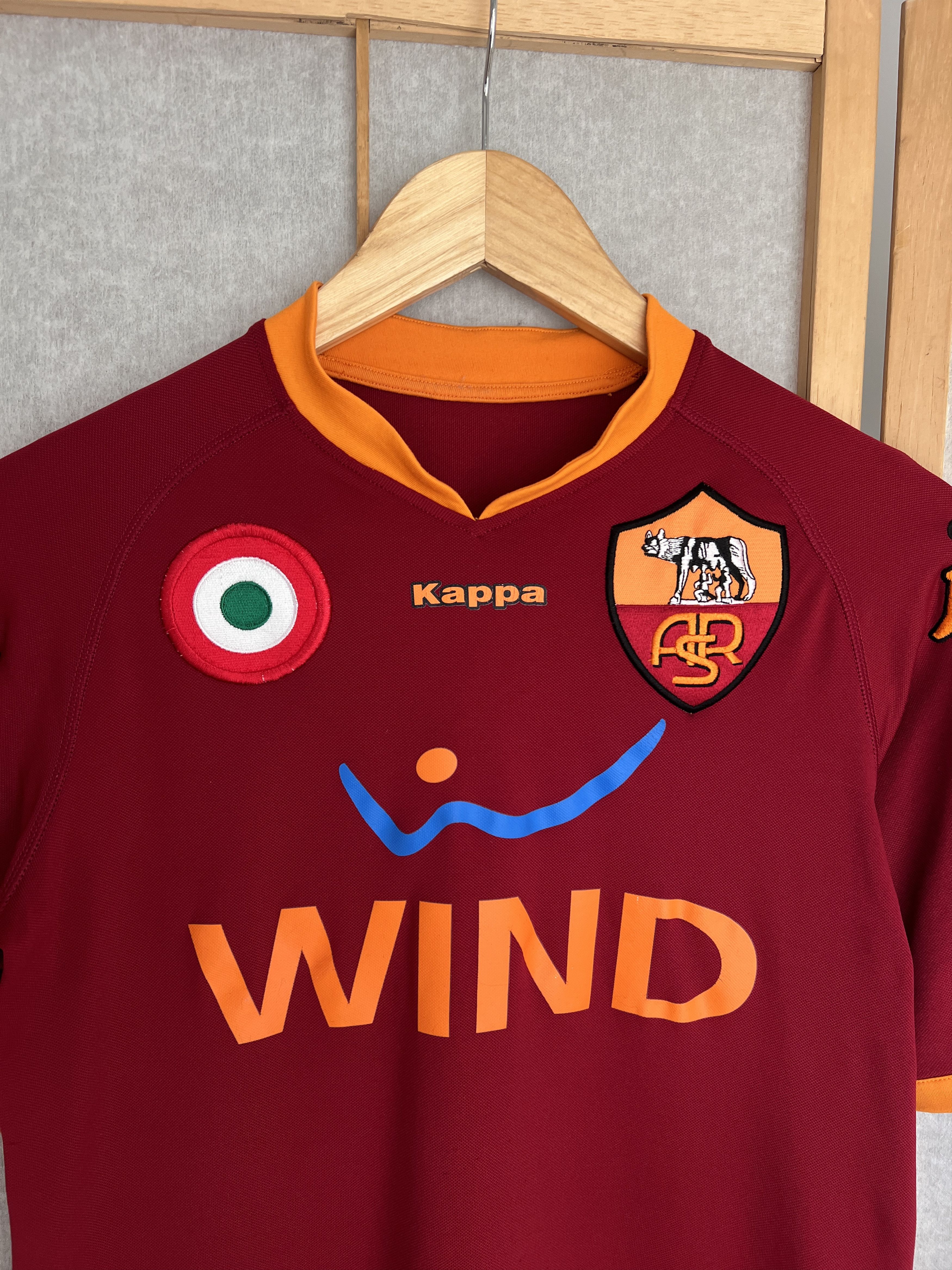 Kappa Rare Kappa AS Roma vintage 2007 home football jersey stretch Size US S / EU 44-46 / 1 - 5 Thumbnail