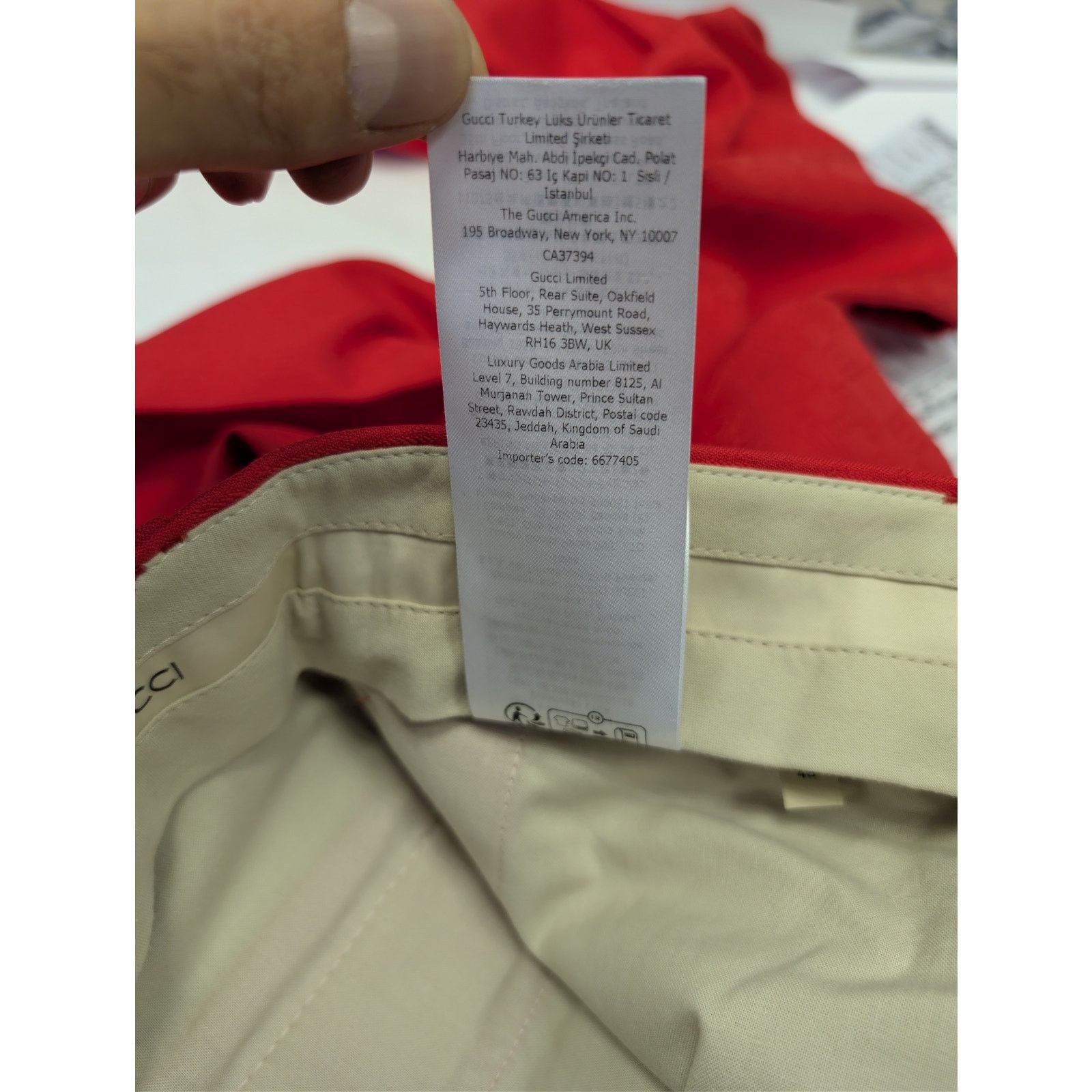 Gucci o1rshd1 Formal Pants in Red Size US 32 / EU 48 - 21 Thumbnail