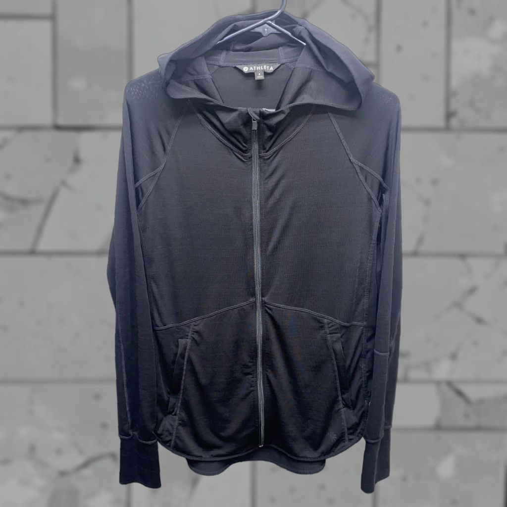 Athleta Athleta Jacket Full Zip Womens S Black Polyester/Spandex Regular Size S Size S / US 4 / IT 40 - 1 Thumbnail