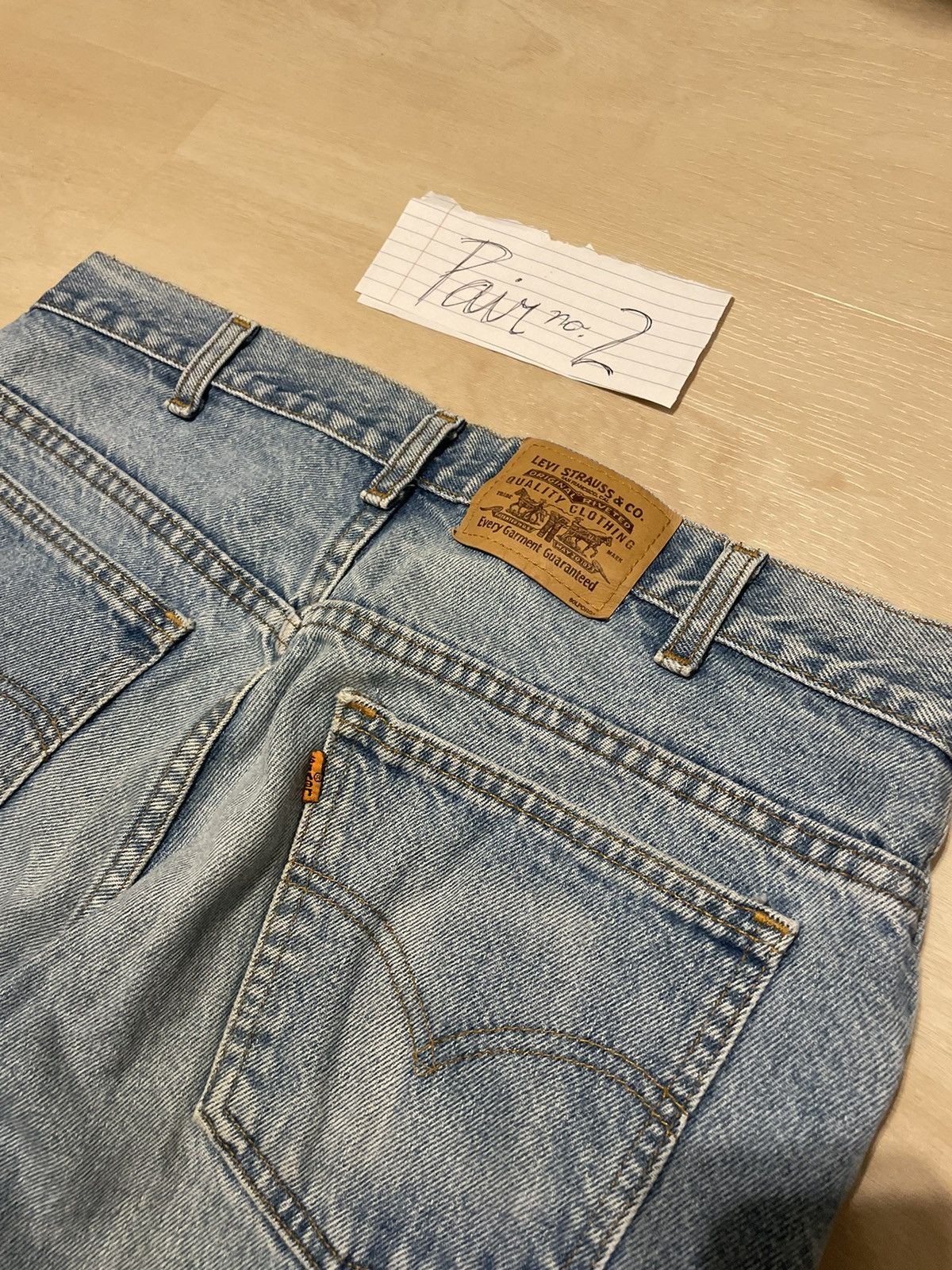 Levi's Levis Orange Tab Light Wash Denim 2 Size US 36 / EU 52 - 3 Thumbnail