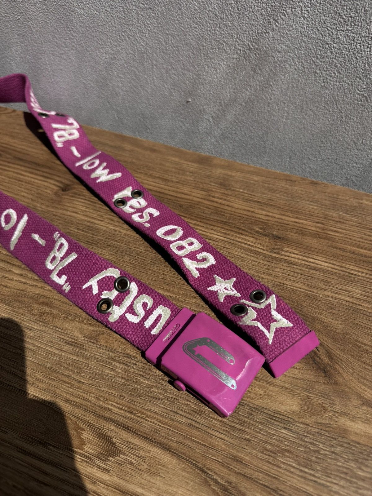 Diesel Diesel Industry 78 Pink Belt 100cm One Size Unisex Men Women Size ONE SIZE - 6 Thumbnail