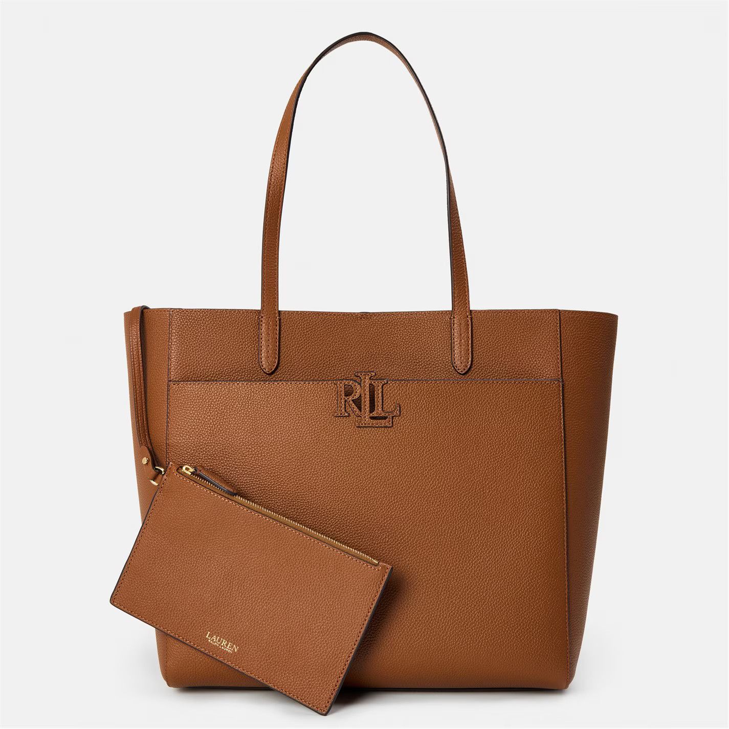 Lauren Ralph Lauren o1g2r1mq0825 Size: OS / Cameryn Tote Bag in Tan Size ONE SIZE - 1 Thumbnail