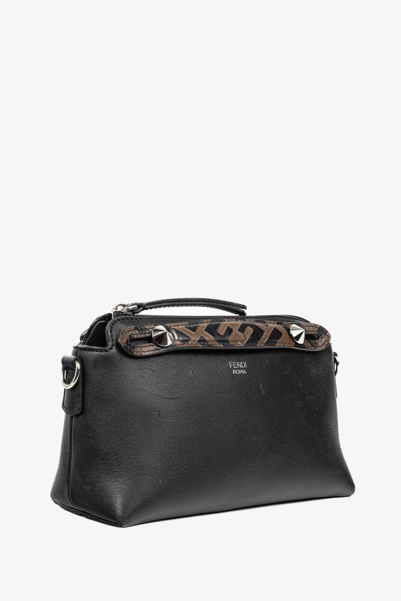 Fendi Fendi By the Way Mini Black Leather Mini Crossbody Size ONE SIZE - 2 Thumbnail