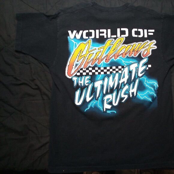 Fruit Of The Loom × Vintage Vintage Call of the Wild 95 World of Outlaws T-Shirt Size US XL / EU 56 / 4 - 5 Thumbnail