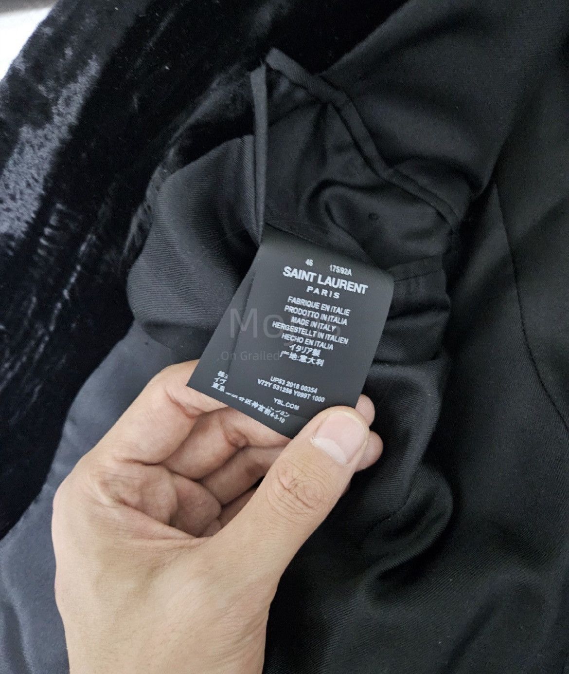 Saint Laurent Paris Sz 46 Saint Laurent Paris Velvet Jacket-2508 Size US S / EU 44-46 / 1 - 7 Thumbnail