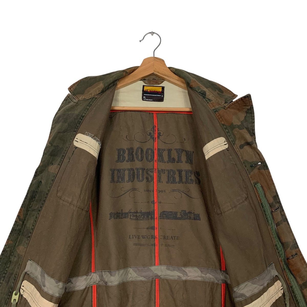 Brooklyn Industries BROOKLYN INDUSTRIES Workwear Camo Chore Jacket #2587-C117 Size US XL / EU 56 / 4 - 13 Thumbnail