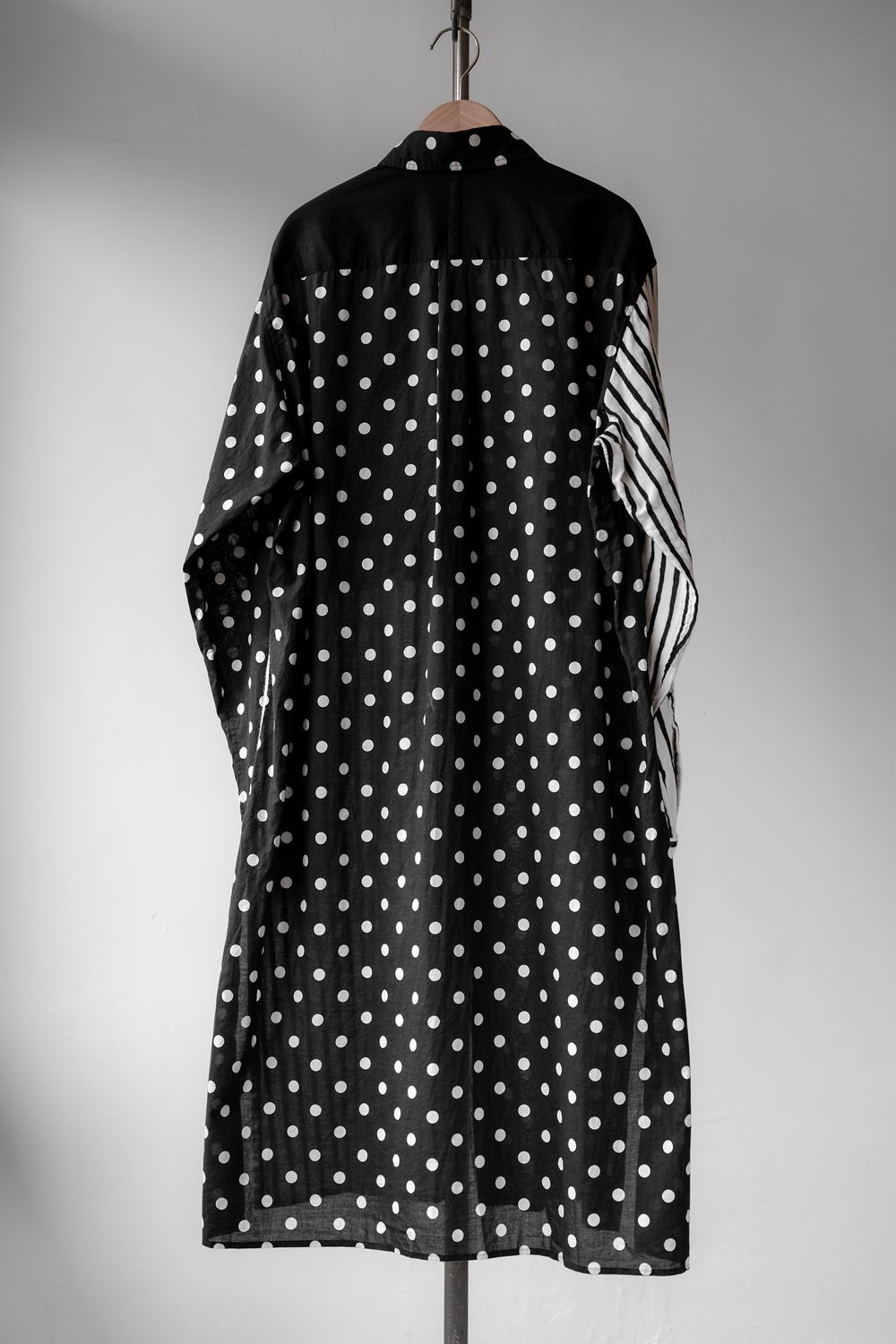 Yohji Yamamoto S’YTE Yohji Yamamoto Dot Stripe Pannel Long Shirt Size US L / EU 52-54 / 3 - 6 Thumbnail