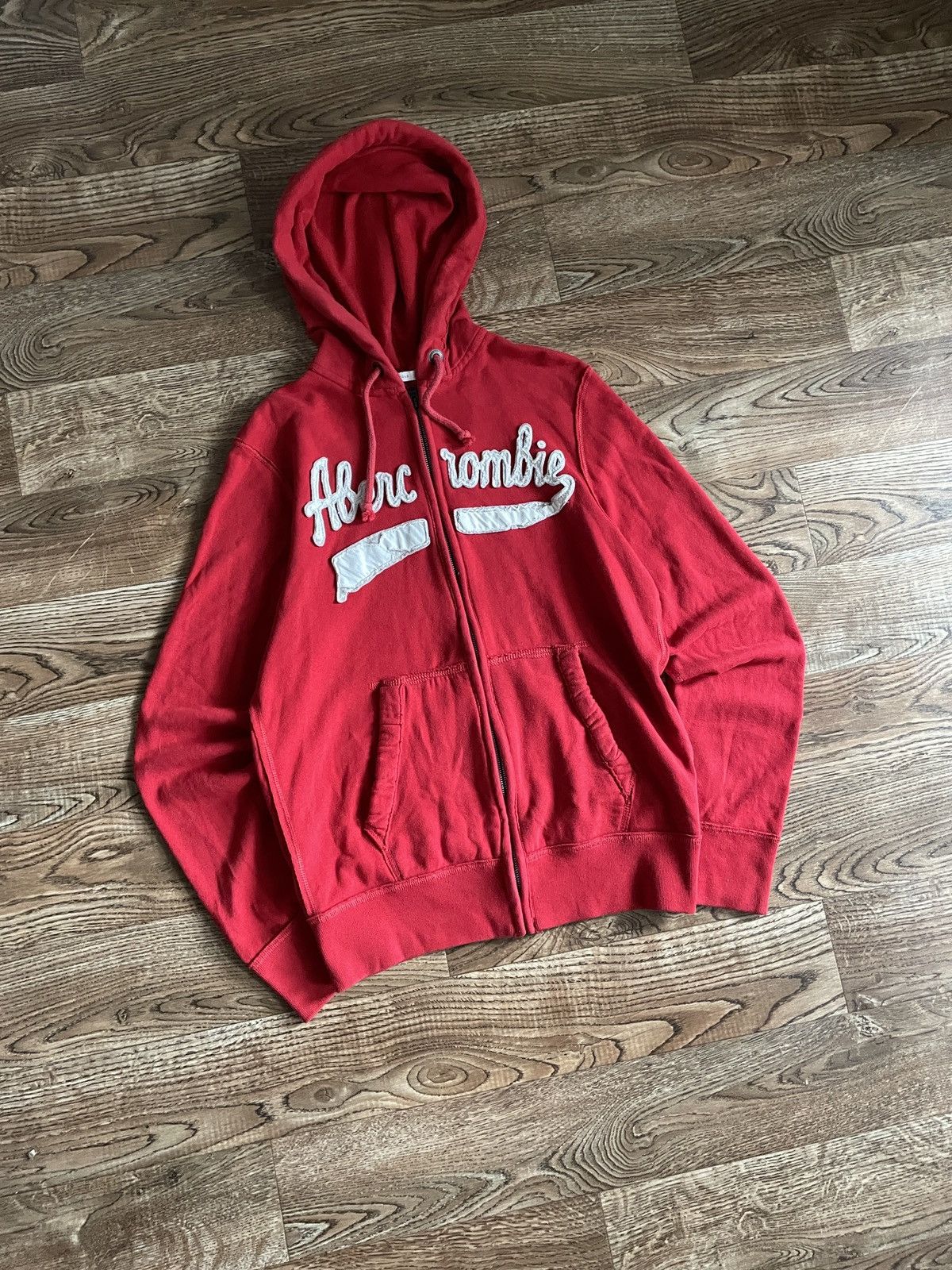 Abercrombie & Fitch × Vintage Vintage Abercrombie & Fitch Zip Hoodie Y2K Japanese Rare Size US M / EU 48-50 / 2 - 2 Thumbnail