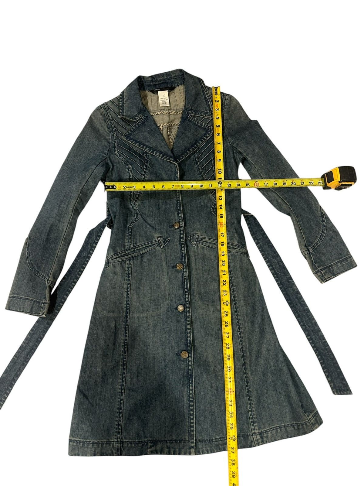 Marc Jacobs × Vintage Vintage Marc Jacob’ denim belted jacket Size XS / US 0-2 / IT 36-38 - 4 Thumbnail