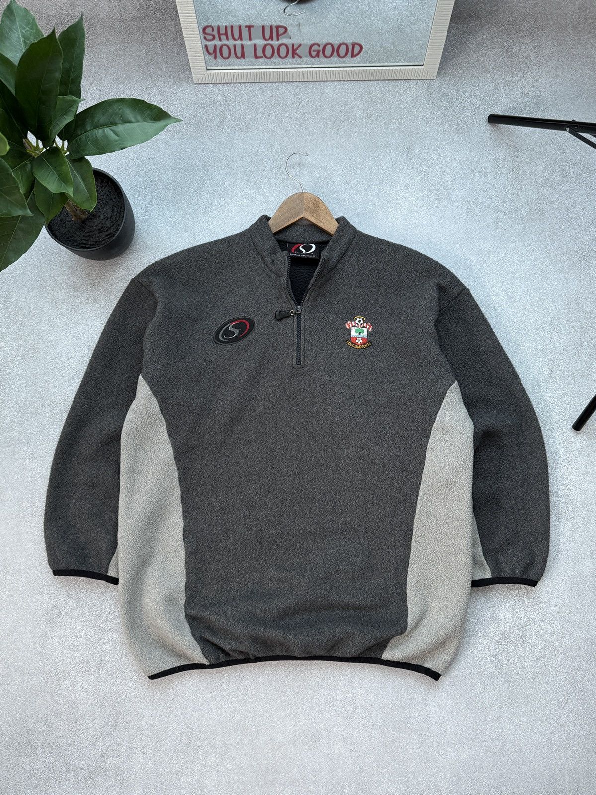 Umbro Vintage Saints Southampton Fc Fleece Football Sweatshirt 1/4 Size US L / EU 52-54 / 3 - 1 Thumbnail