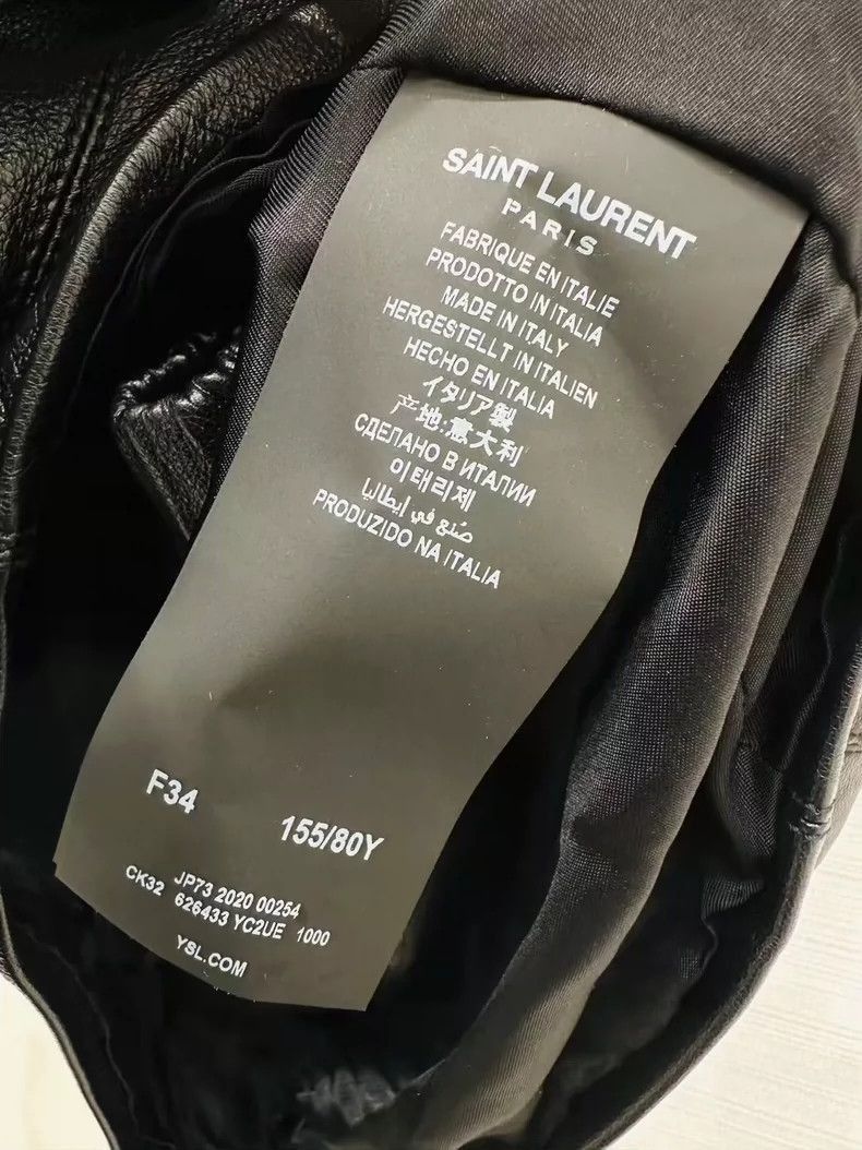 Saint Laurent Paris YSL Leather Shorts with Elastic Waistband-2506 Size US 34 / EU 50 - 3 Thumbnail