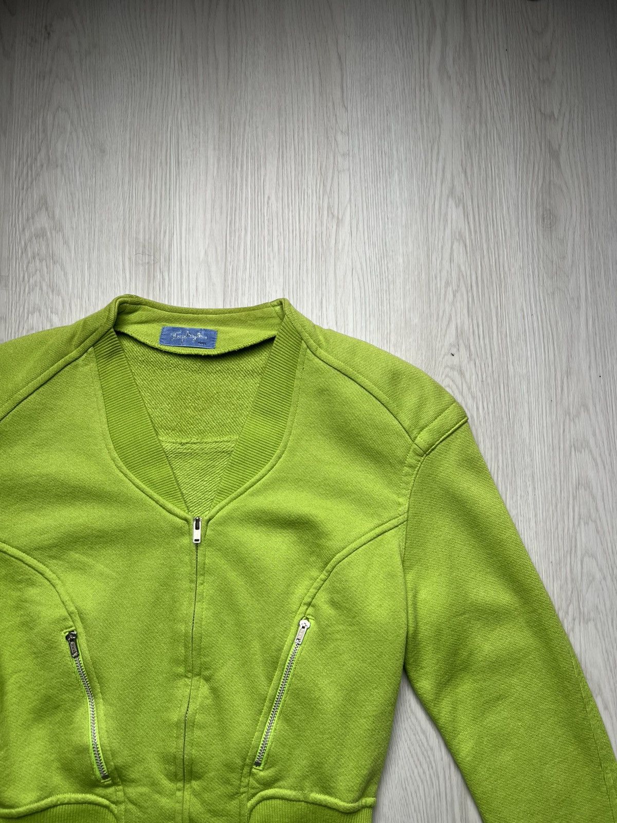 Vintage Thierry Mugler Lime Green Cropped Jacket