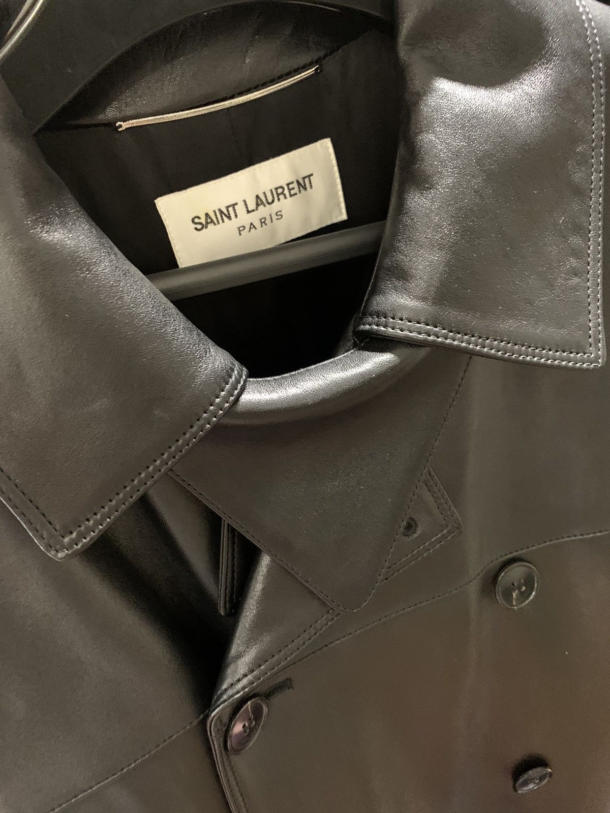 Saint Laurent Paris Saint Laurent 2023FW Lambskin Trench Coat Size US M / EU 48-50 / 2 - 3 Thumbnail