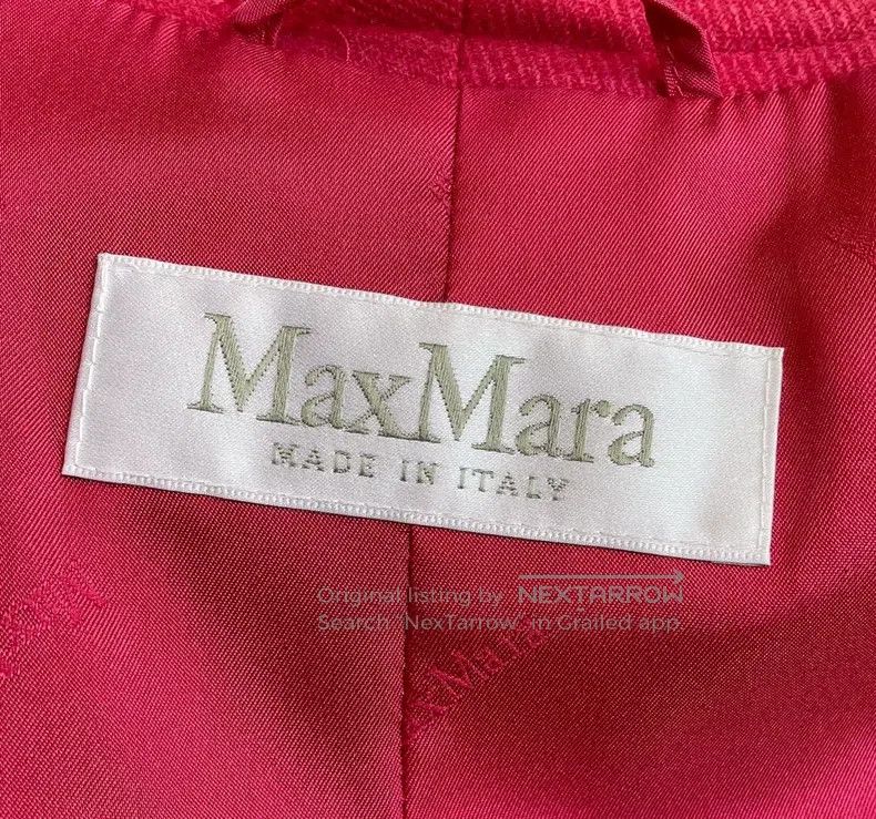 Max Mara Max Mara Red Jacket Size S / US 4 / IT 40 - 6 Thumbnail