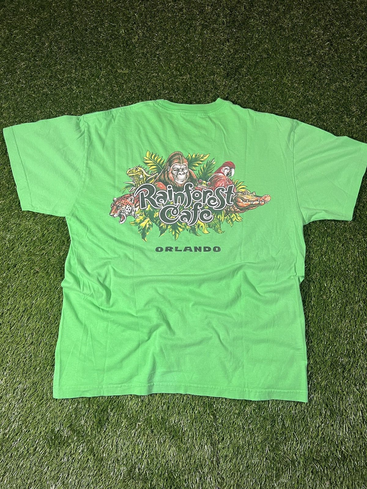 Rainforest Vintage 90’s Essential Rain Forest Cafe Orlando Nature Tee Size US XL / EU 56 / 4 - 1 Thumbnail