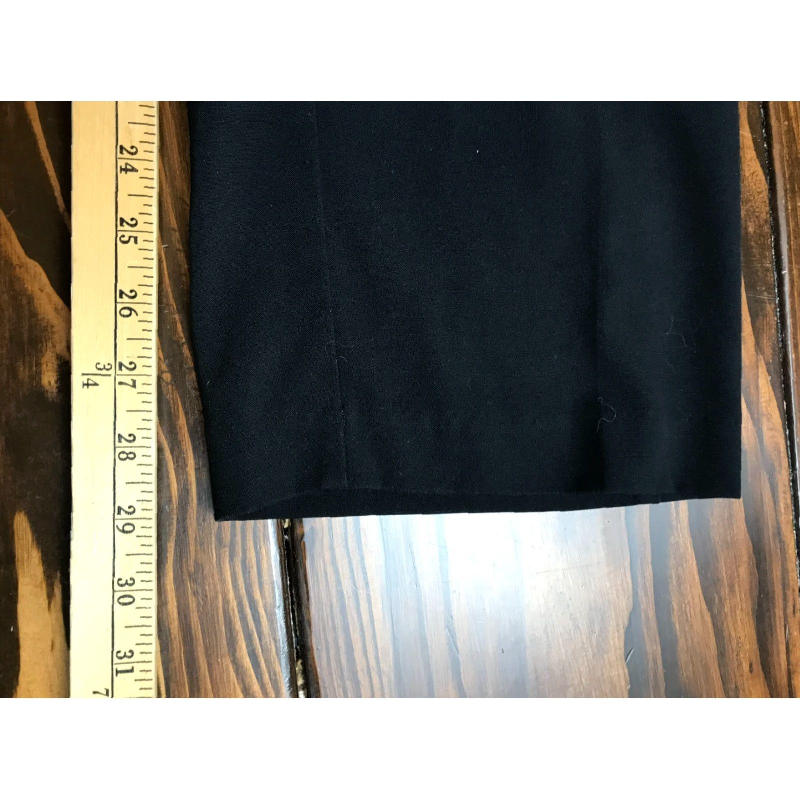 Vintage Dana Buchman Women's Pants Size 12 Short Black Dress Pants Straight Size 34" / US 12 / IT 48 - 5 Thumbnail