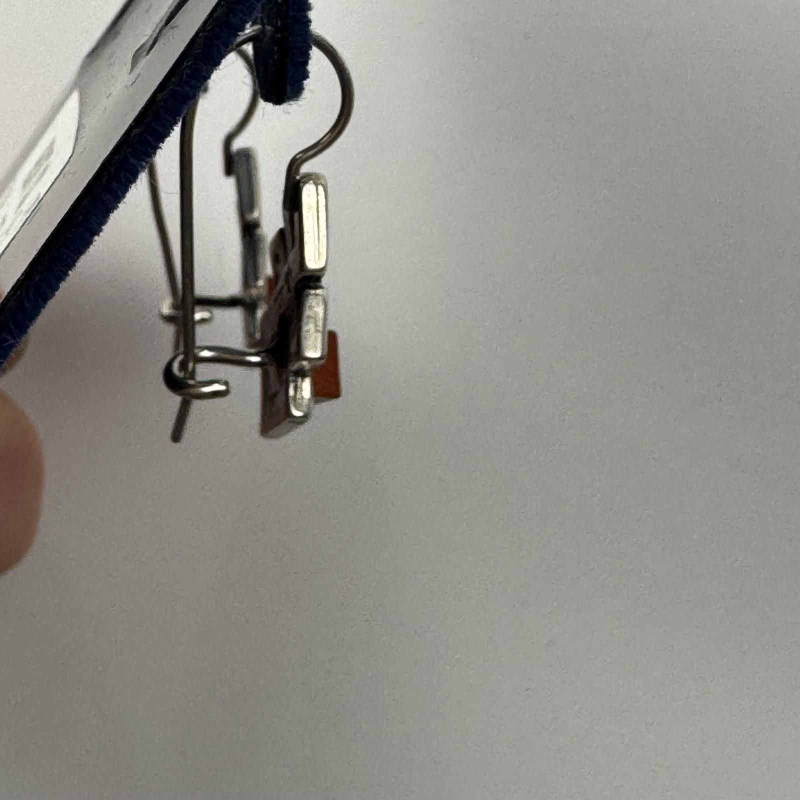 Other Sterling Silver Orange Dangle Drop Filigree Earrings Size ONE SIZE - 6 Thumbnail