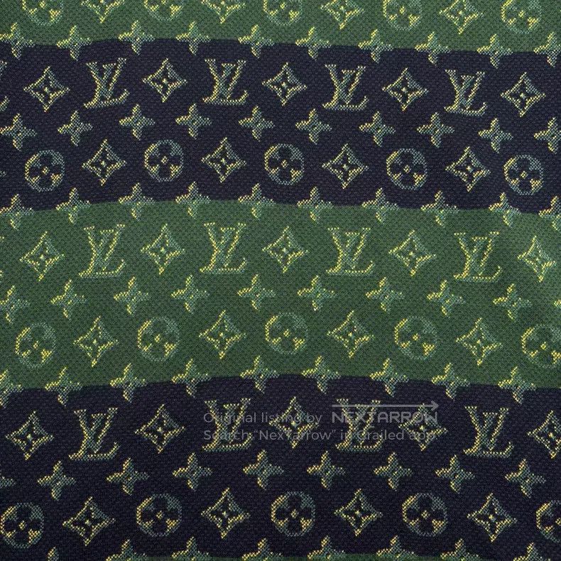 Louis Vuitton Louis Vuitton Blue-green color-block stripe full-print kni Size US L / EU 52-54 / 3 - 5 Thumbnail