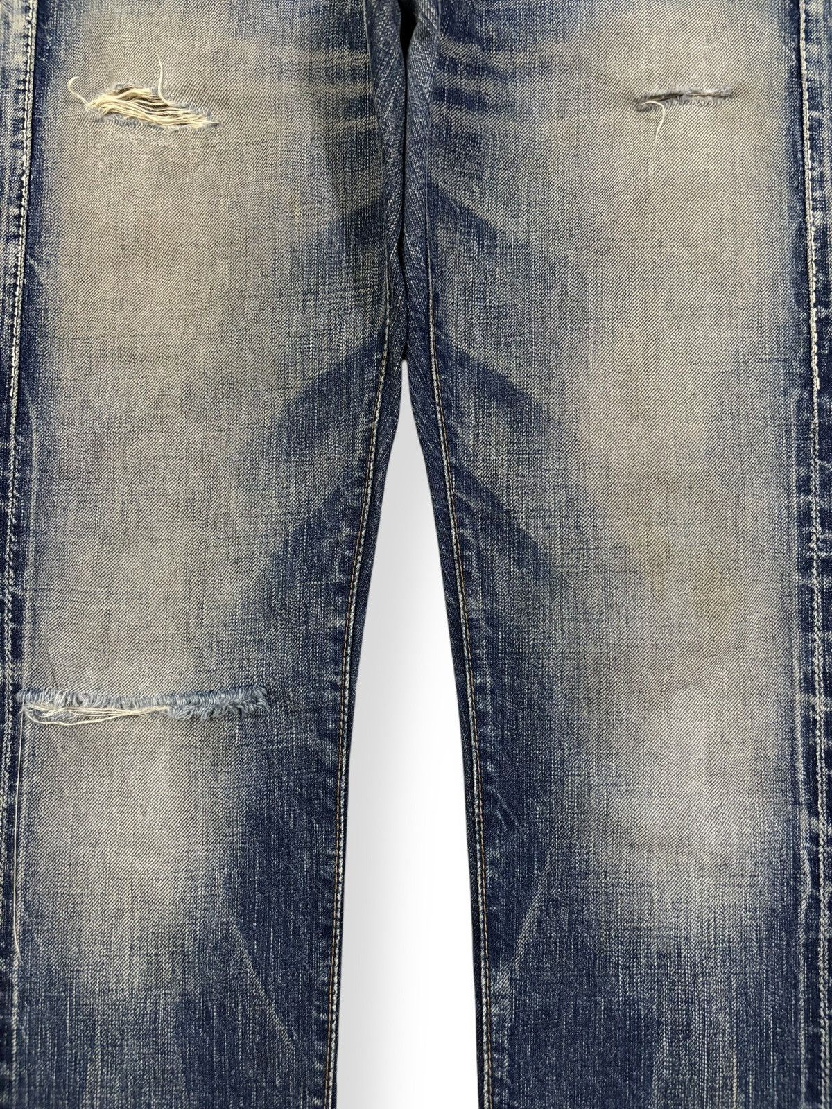 Junya Watanabe Vintage Japanese Brand Johnbull Selvedge Distressed Jeans Size US 29 - 7 Thumbnail